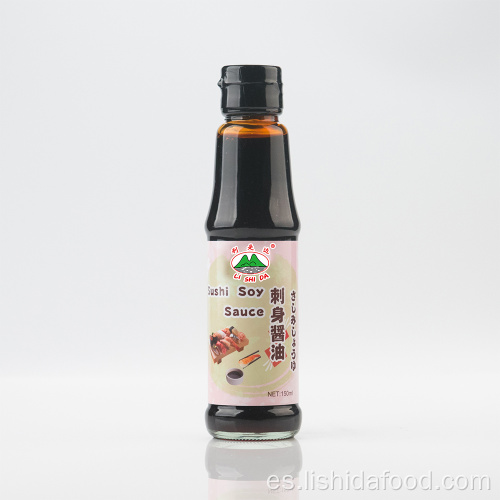150ml botella de vidrio salsa de soja sushi